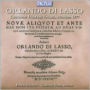 Orlando di Lasso: Cantiones Duarum Vocum, München 1577