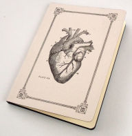 Title: Notebook A5, Soft Cover/Black Edge Heart design