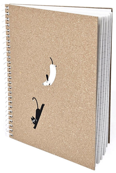 Spiral Cat and Dog Notebook - Exclusive