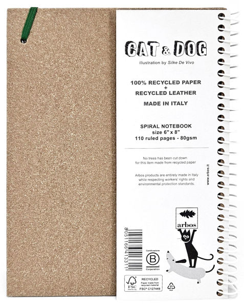 Spiral Cat and Dog Notebook - Exclusive
