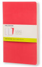 Moleskine Volant Journal (Set of 2), Large, Plain, Geranium Red, Scarlet Red, Soft Cover (5 x 8.25)