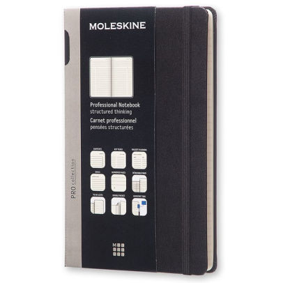 Moleskine Pro New Format Large Black 5 x 8.25