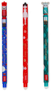 Title: Set of 3 Erasable Christmas Gel Pens