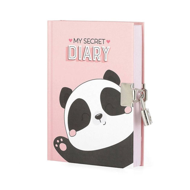 Legami Secret Diary With Padlock - My Secret Diary - Panda by