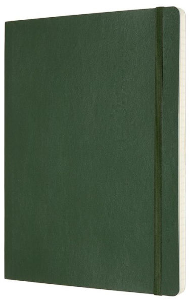 Moleskine Notebook, Extra Large, Ruled, Myrtle Green, Soft Cover (7.5 x 9.75)