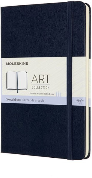 Moleskine Art Sketchbook, Medium, Sapphire Blue (4.5 x 7)