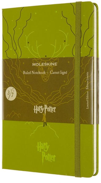 Moleskine Limited Edition Notebook Harry Potter, Large, Ruled, Book 3, Olive Green (5 x 8.25)