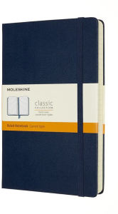 Moleskine Notebook, Expanded, Large, Ruled, Sapphire Blue, Hard Cover (5 x 8.25)