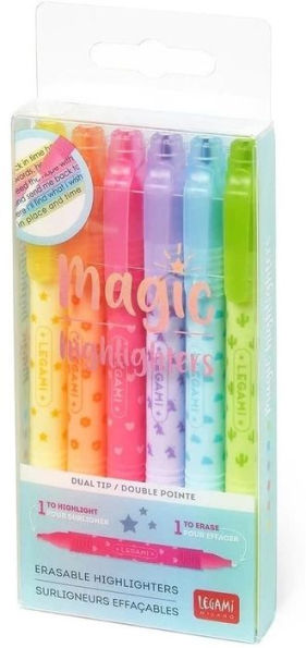 Legami Set Of 6 Erasable Highlighters - Magic Highlighters