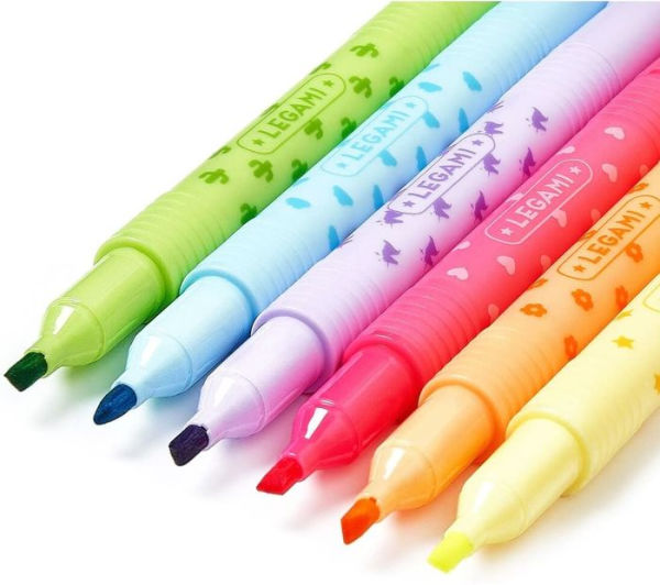 Legami Set Of 6 Erasable Highlighters - Magic Highlighters