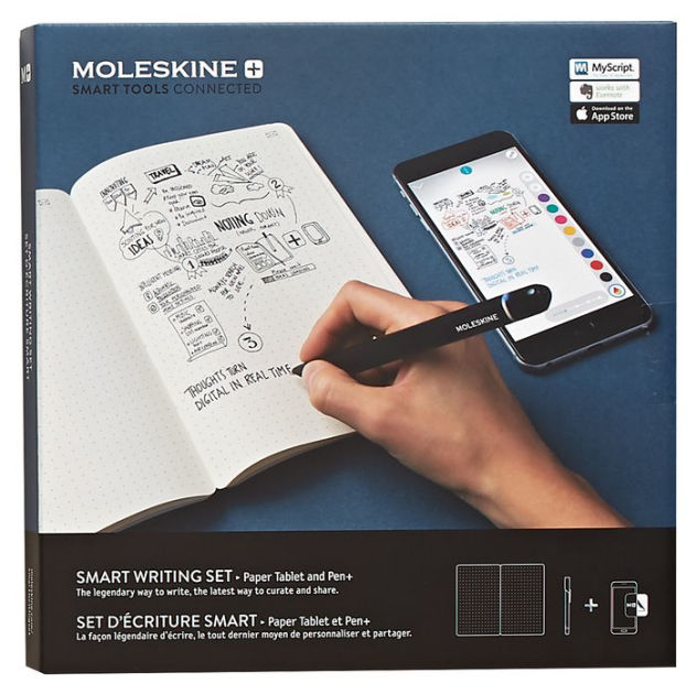 Moleskine Smart Writing Smart Notebook Ruled Large Black