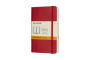 Moleskine Classic Notebook, Soft Cover, Scarlet Red, Pocket with Ruled pages