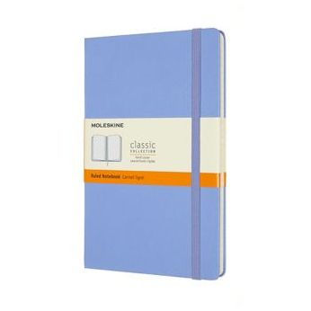 Moleskine Classic Notebook, Large, Ruled, Hydrangea Blue, Hard Cover (5 X  8.25) by Moleskine