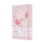 Moleskine Limited Edition Sakura Notebook, Large, Ruled, Dark Pink, Hard Cover (5 x 8.2