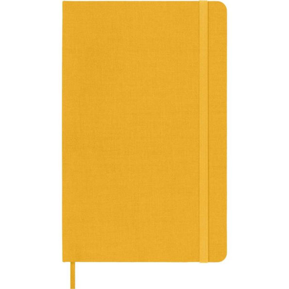 Moleskine Classic Notebook, Large, Ruled, Orange Yellow, Silk Hard Cover (5 x 8.25)