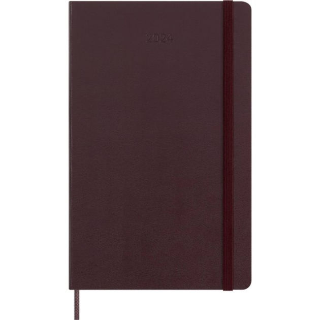 Moleskine 2024 Weekly Notebook Planner Large Hard Cover Myrtle Green