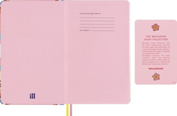 Moleskine Limited Edition Sakura 18-Month Planner by Momoko Sakura, 2024-2025 Weekly Planner, Hard Cover, Large (5