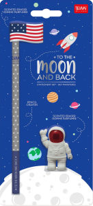 Title: Legami Stationery Set - To The Moon And Back - Space
