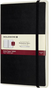 Moleskine Paper Tablet, Smart Notebook, Large, Ruled, Black, 01, Hard Cover (5 x 8.25)