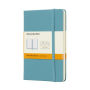 Moleskine Classic Notebook, Hard Cover, Reef Blue, Pocket with Ruled pages