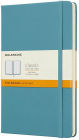 Moleskine Classic Notebook, Hard Cover, Reef Blue, Large with Ruled pages
