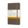 Moleskine Classic Notebook, Soft Cover, Earth Brown, Pocket with Ruled pages