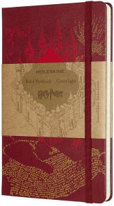 Moleskine Ltd. Edition Notebook, Harry Potter, Marauder's Map, Large, Ruled, Hard Cover (5 x 8.25)