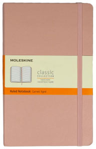 Moleskine Classic Notebook, Hard Cover, Old Rose, Large with Ruled pages