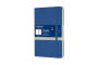 Moleskine Two-Go Notebook, Lapis Blue, Medium with Ruled and Plain pages
