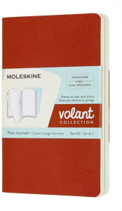 Title: Moleskine Volant Journal, Pocket, Plain, Coral Orange/Aquamarine Blue (3.5 x 5.5)