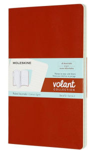 Title: Moleskine Volant Journal, Large, Ruled, Coral Orange/Aquamarine Blue (5 x 8.25)