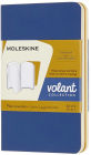 Moleskine Volant Journals, Forget-Me-Not Blue/Amber Yellow, XS with Plain pages