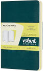Moleskine Volant Journals, Pine Green/Lemon Yellow, Pocket with Ruled pages