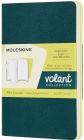 Moleskine Volant Journals, Pine Green/Lemon Yellow, Pocket with Plain pages