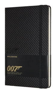 Moleskine Ltd. Edition Notebook, James Bond, Carbon, Large, Ruled, Hard Cover (5 x 8.25)