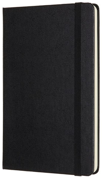 Moleskine Notebook, Medium, Plain, Black, Hard Cover (4.5 x 7)