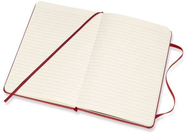 Moleskine Classic Notebook, Hard Cover, Scarlet Red, Medium with Ruled pages