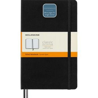 Moleskine Expanded Notebook, Hard Cover, Black, Large with Ruled pages by  Moleskine