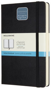 Title: Moleskine Notebook, Expanded Large, Dotted, Black Hard Cover (5 x 8.25)