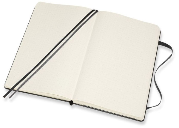 Moleskine Notebook, Expanded Large, Dotted, Black Hard Cover (5 x 8.25)
