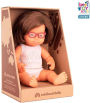 Baby Doll Caucasian Girl with Down Syndrome with Glasses 15''