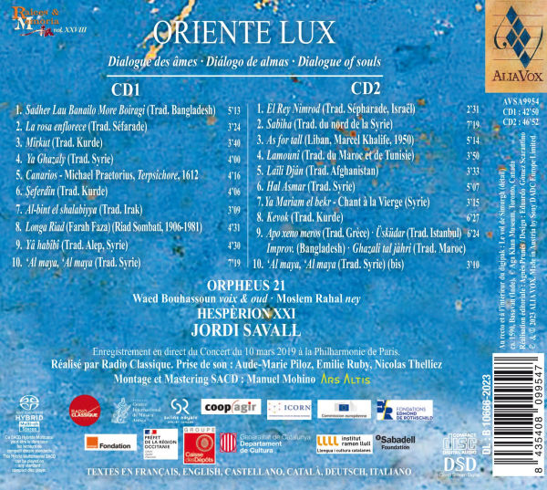 Oriente Lux: Dialogue des âmes