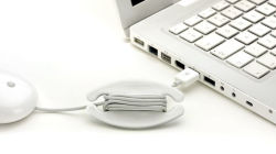 Alternative view 1 of Bobino Cord Holder Medium White