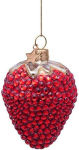 Alternative view 3 of Jeweled Strawberry Glass Ornament