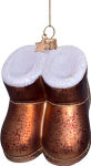 Alternative view 3 of Brown Suede Boot Glas Ornament