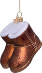 Alternative view 4 of Brown Suede Boot Glas Ornament