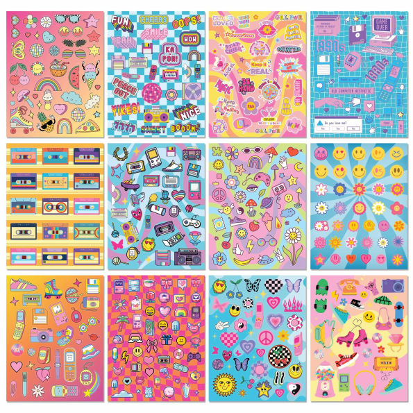 Kaleidoscope Retro Sticker Bomb Kit