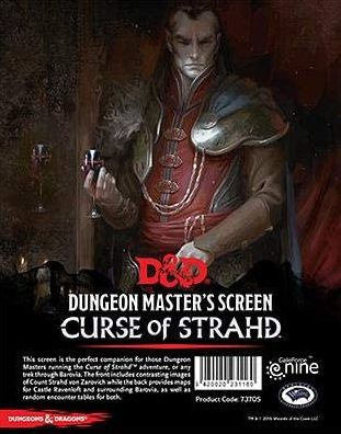 D&D: Curse of Strahd - Dungeon Master's Screen - Tabletop RPG DM