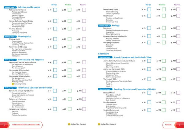 Collins GCSE Revision and Practice: New 2016 Curriculum - AQA GCSE Combined Science Trilogy Higher Tier: All-in-one Revision and Practice