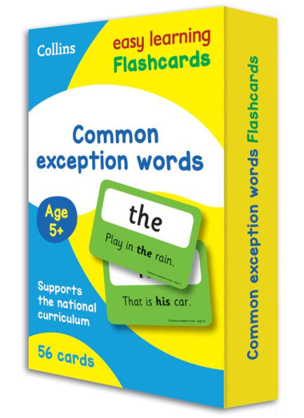 Collins Easy Learning KS1 - Common Exception Words Flashcards